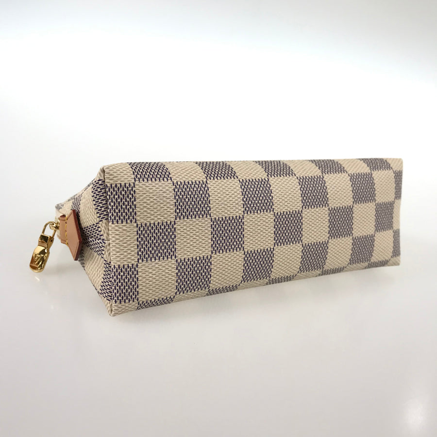 LOUIS VUITTON Damier Azur Pochette Cosmetique N60024 Pouch