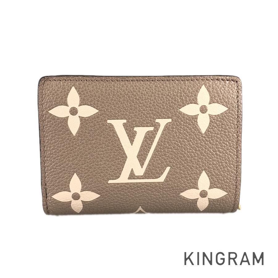 LOUIS VUITTON Monogram Empreinte Bicolor Portefeuille Claire M82370 Bifold wallet