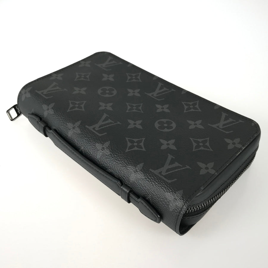 LOUIS VUITTON Monogram Eclipse Zippy XL M61698 Long wallet Round zipper