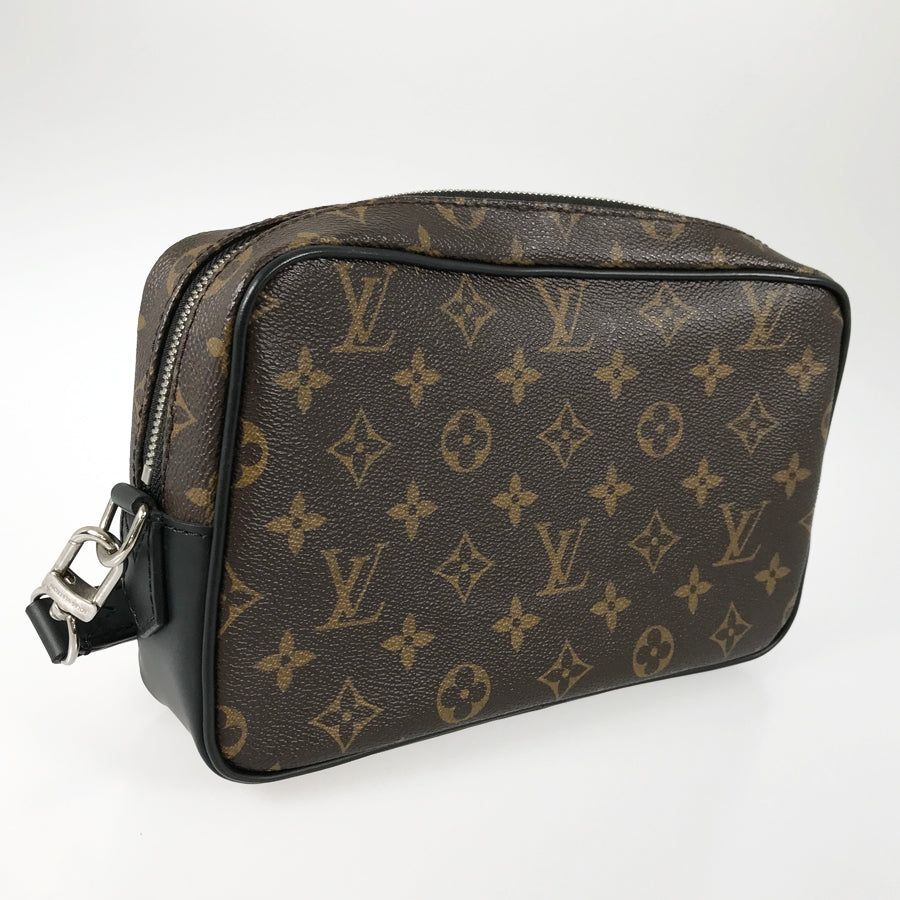 LOUIS VUITTON Monogram Macassar Pochette Kasai M42838 Second bag