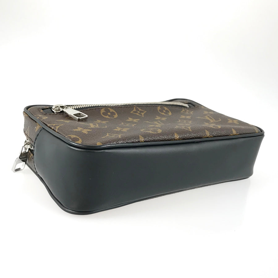 LOUIS VUITTON Monogram Macassar Pochette Kasai M42838 Second bag