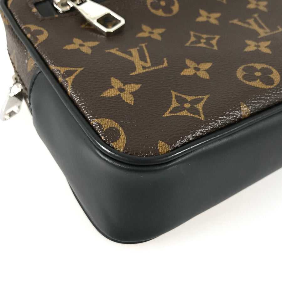 LOUIS VUITTON Monogram Macassar Pochette Kasai M42838 Second bag