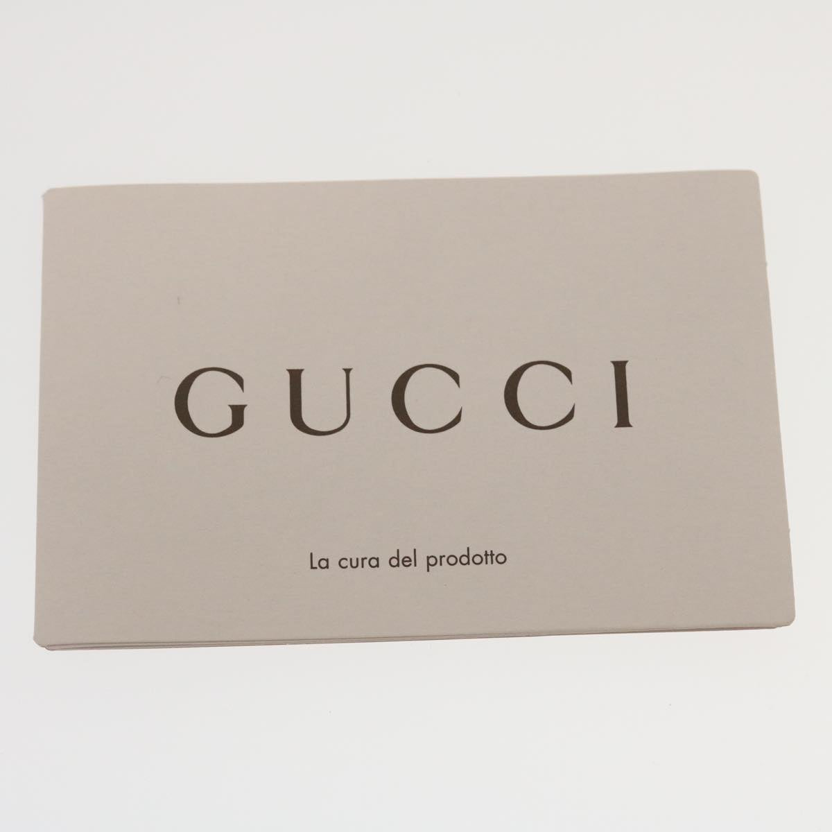GUCCI Clutch Bag Leather Bamboo Brown Auth ki1847