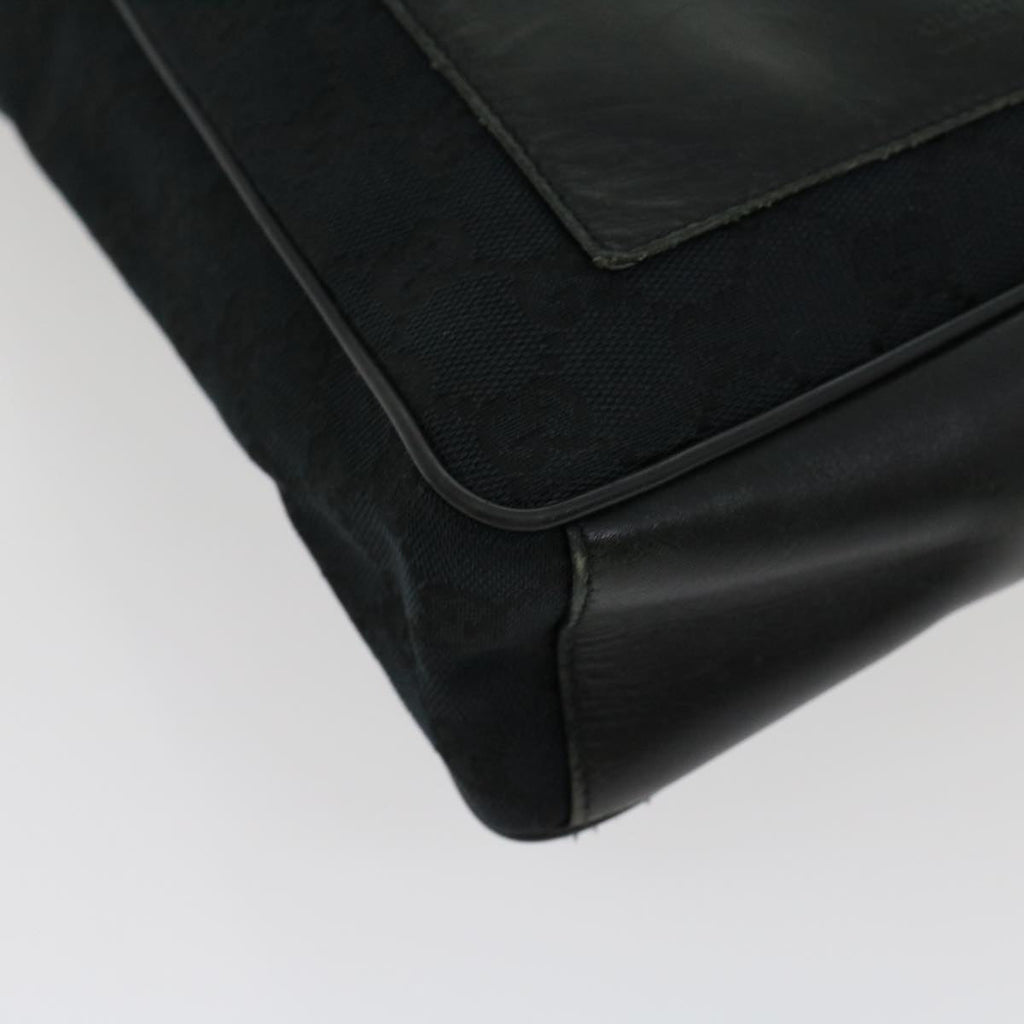 GUCCI GG Canvas Shoulder Bag Black  ki2082