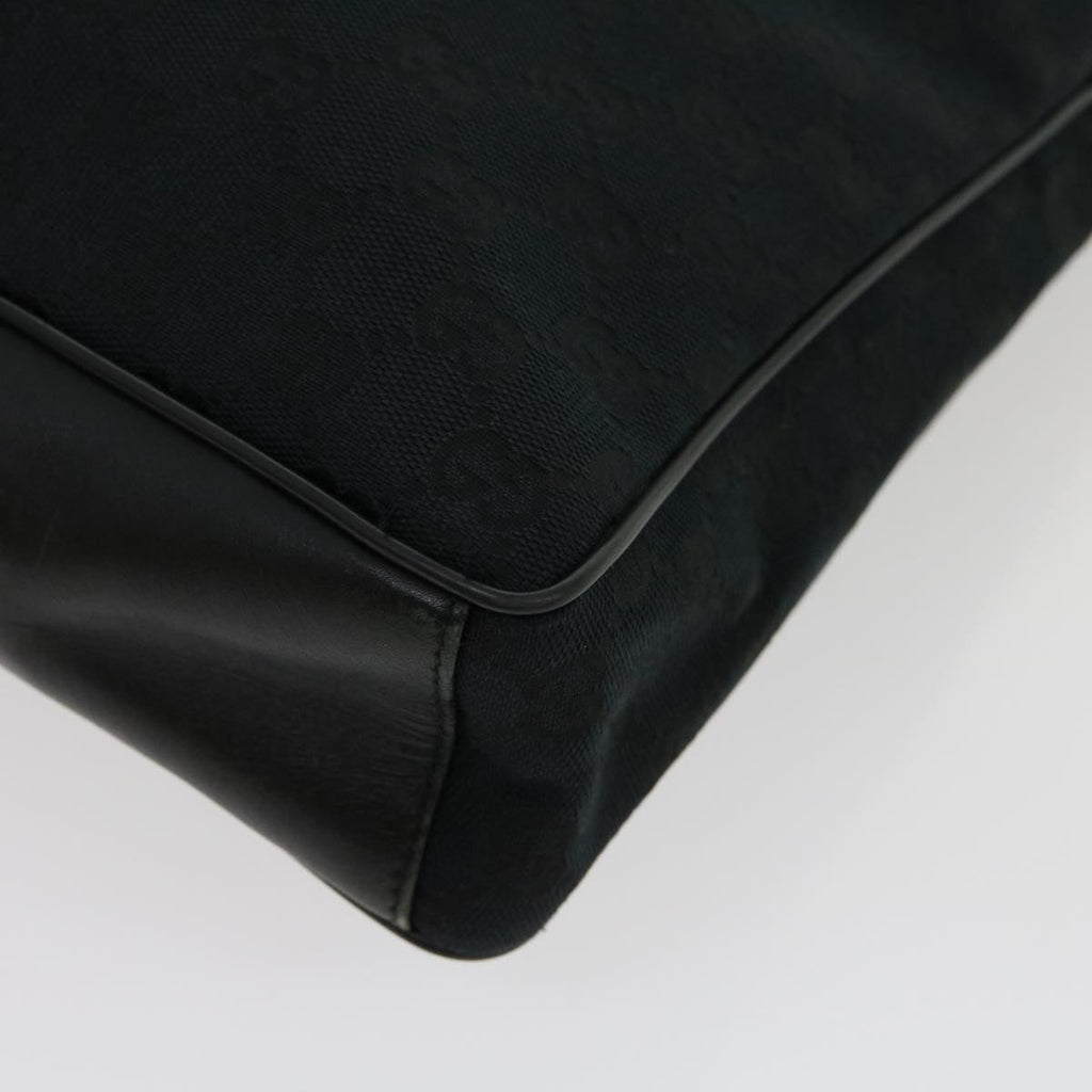 GUCCI GG Canvas Shoulder Bag Black  ki2082