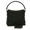 GUCCI Bamboo Shoulder Bag Nylon 2way Khaki 00005092122  ki2191