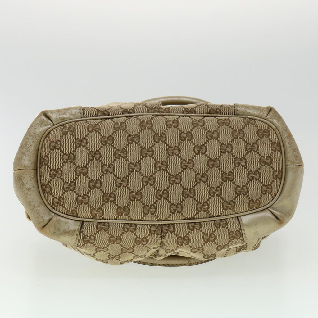 GUCCI GG Canvas Shoulder Bag 2way Beige  ki2405