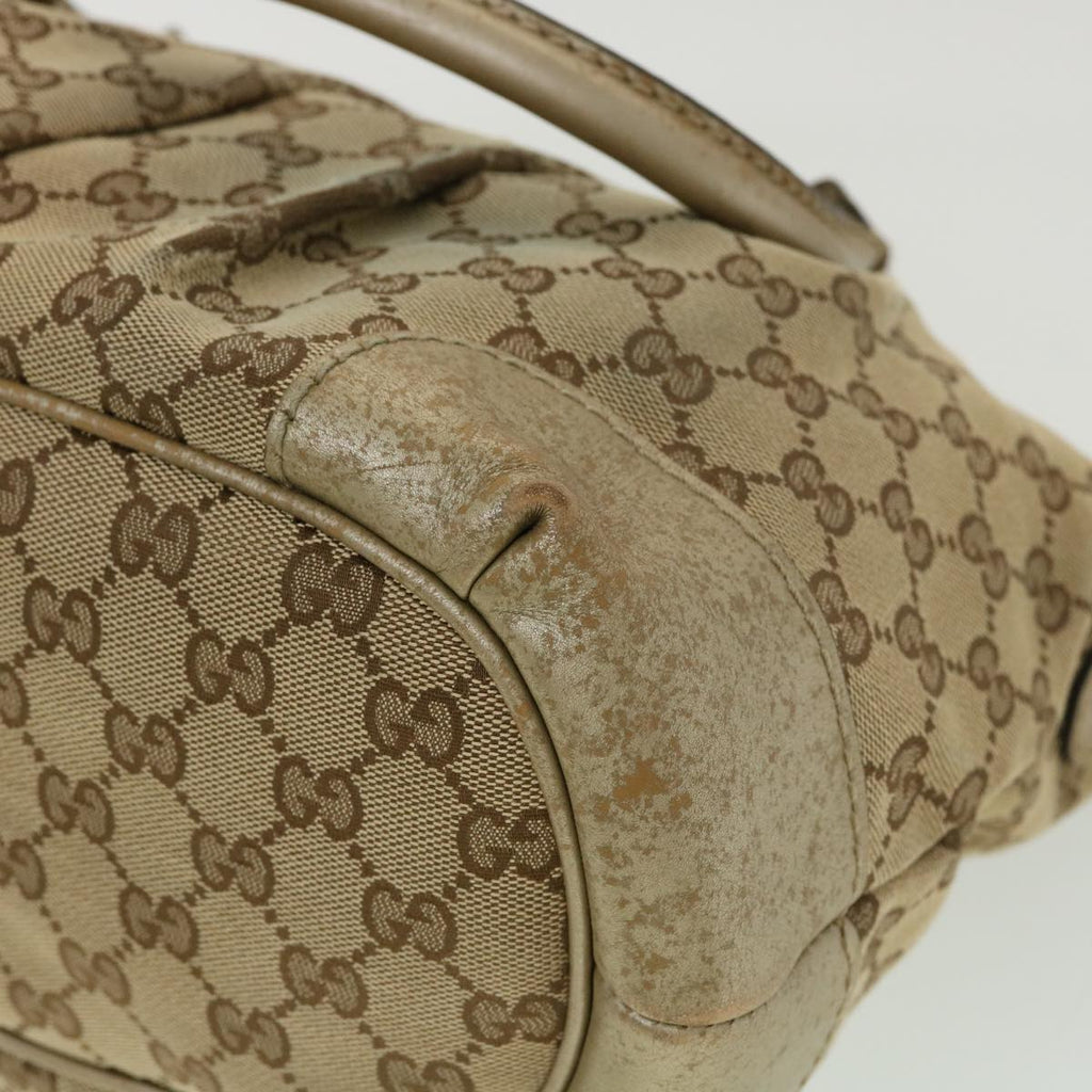 GUCCI GG Canvas Shoulder Bag 2way Beige  ki2405