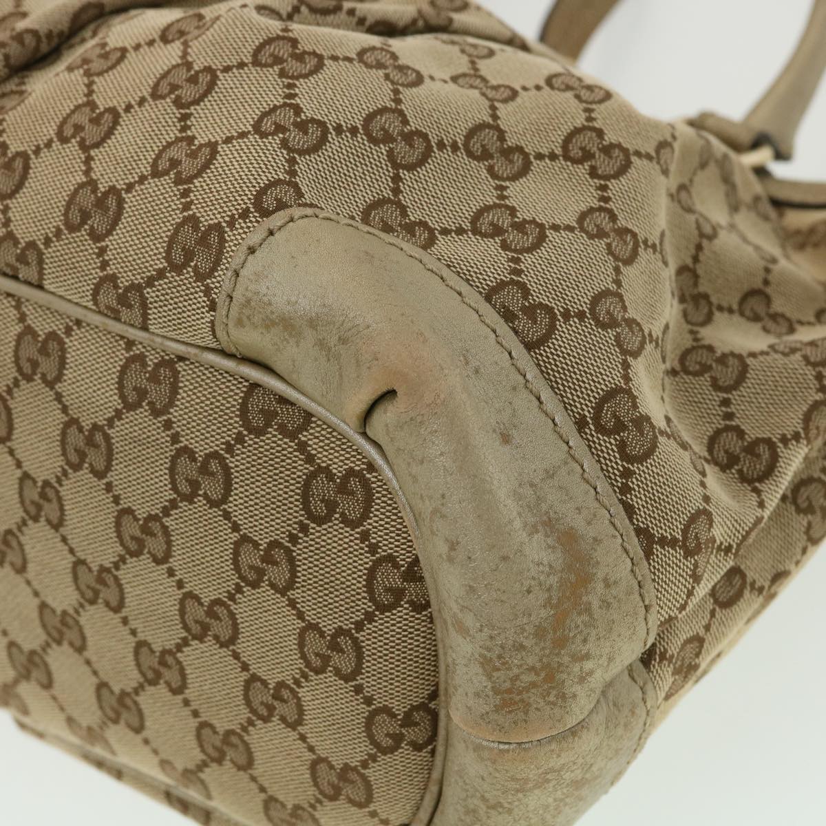 GUCCI GG Canvas Shoulder Bag 2way Beige  ki2405