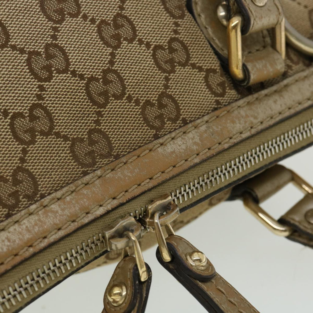 GUCCI GG Canvas Shoulder Bag 2way Beige  ki2405