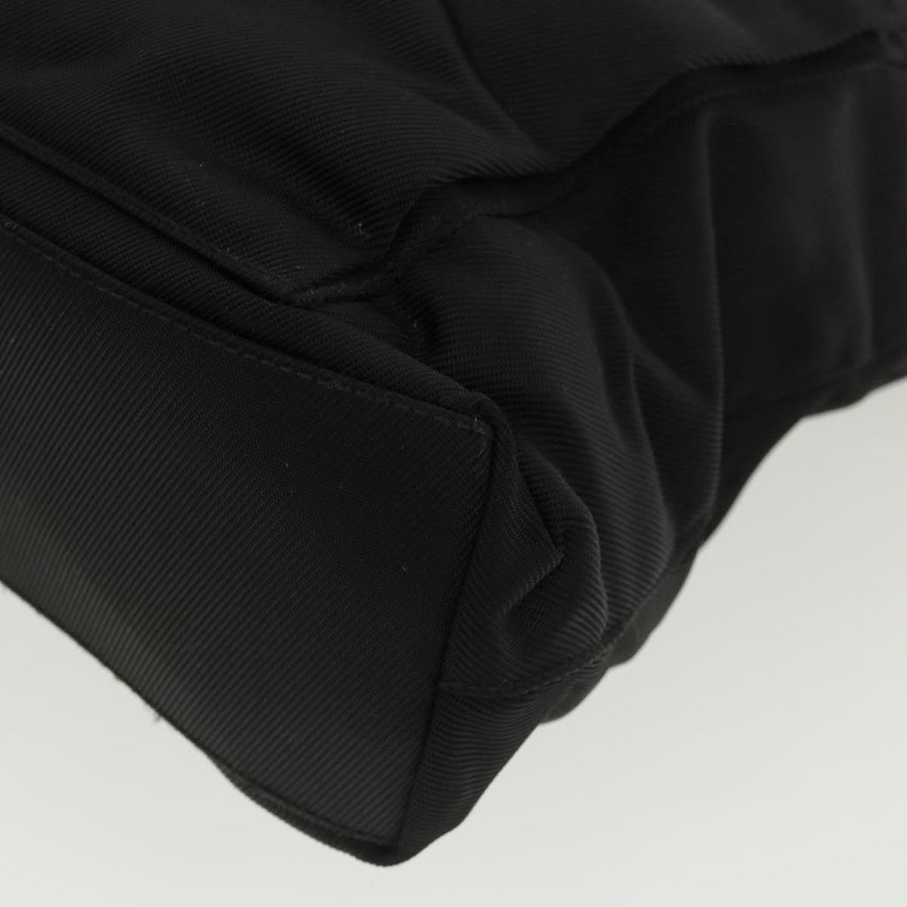GUCCI Bamboo Hand Bag Nylon Black  ki2495