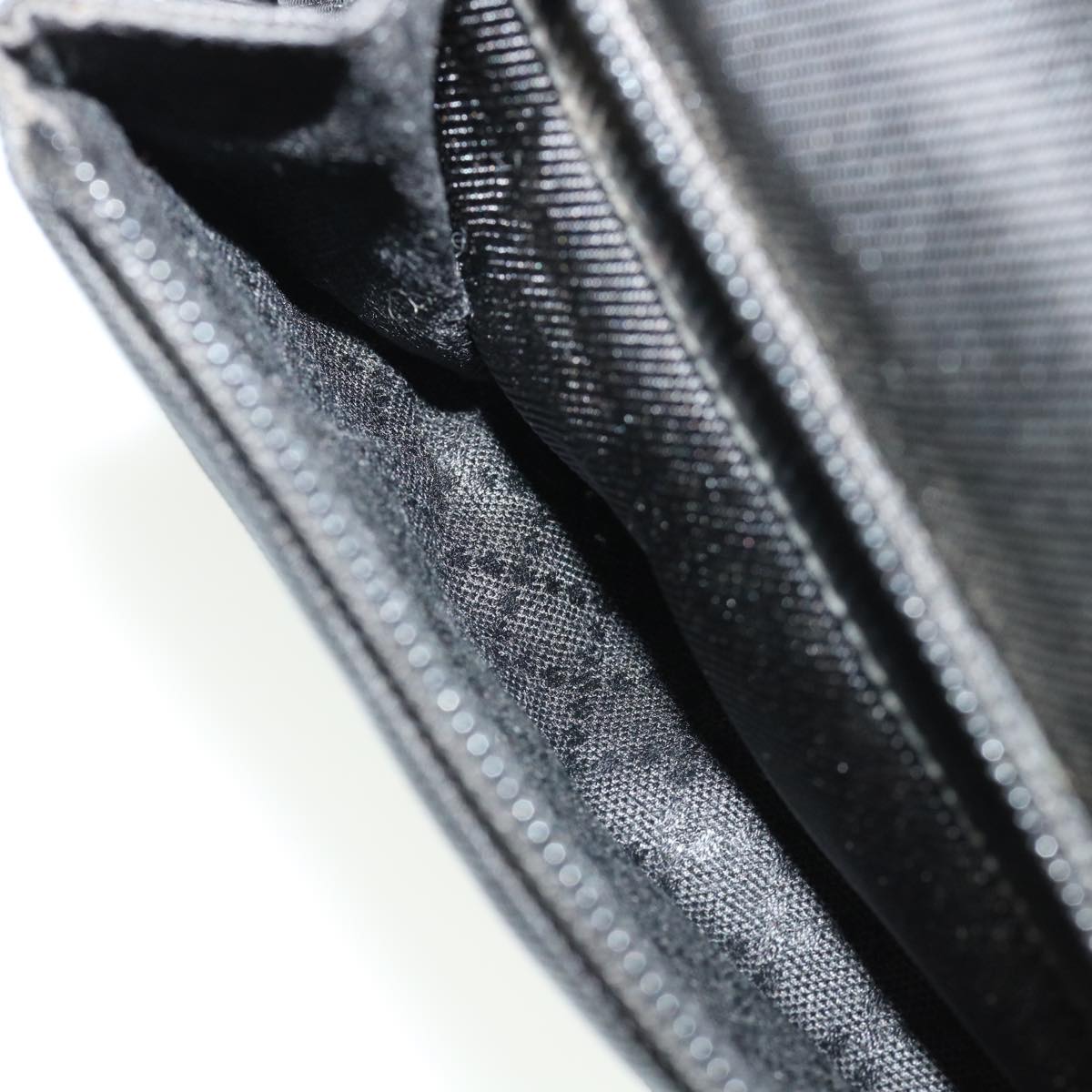 GUCCI Bamboo Hand Bag Nylon Black  ki2495