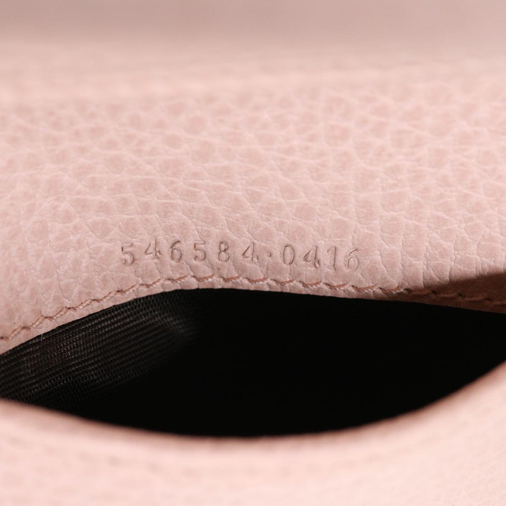 GUCCI GG Marmont Wallet Leather Pink 546584 Auth ki2633