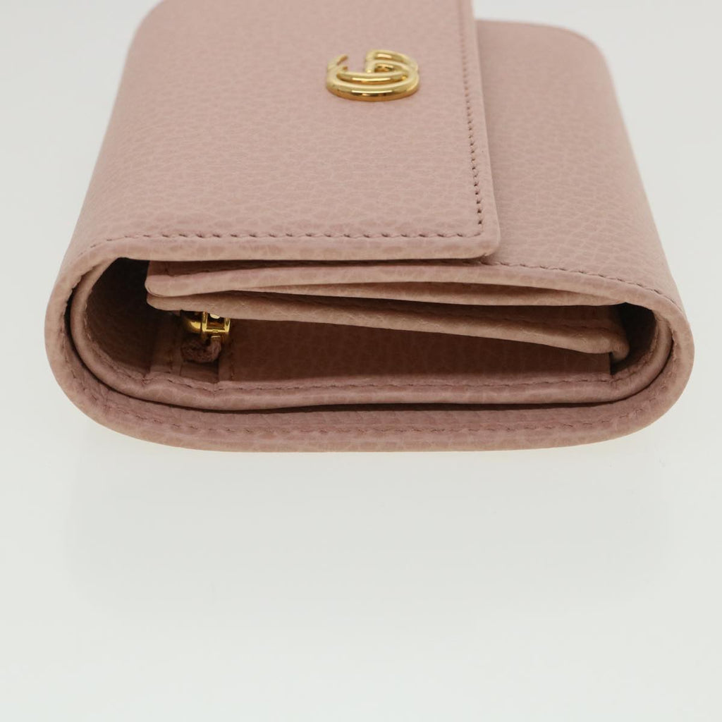 GUCCI GG Marmont Wallet Leather Pink 546584 Auth ki2633