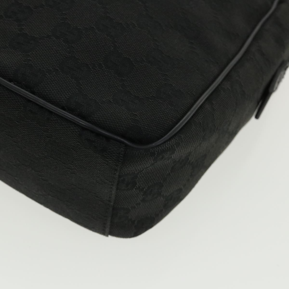 GUCCI GG Canvas Shoulder Bag Canvas Black 03136  ki2642