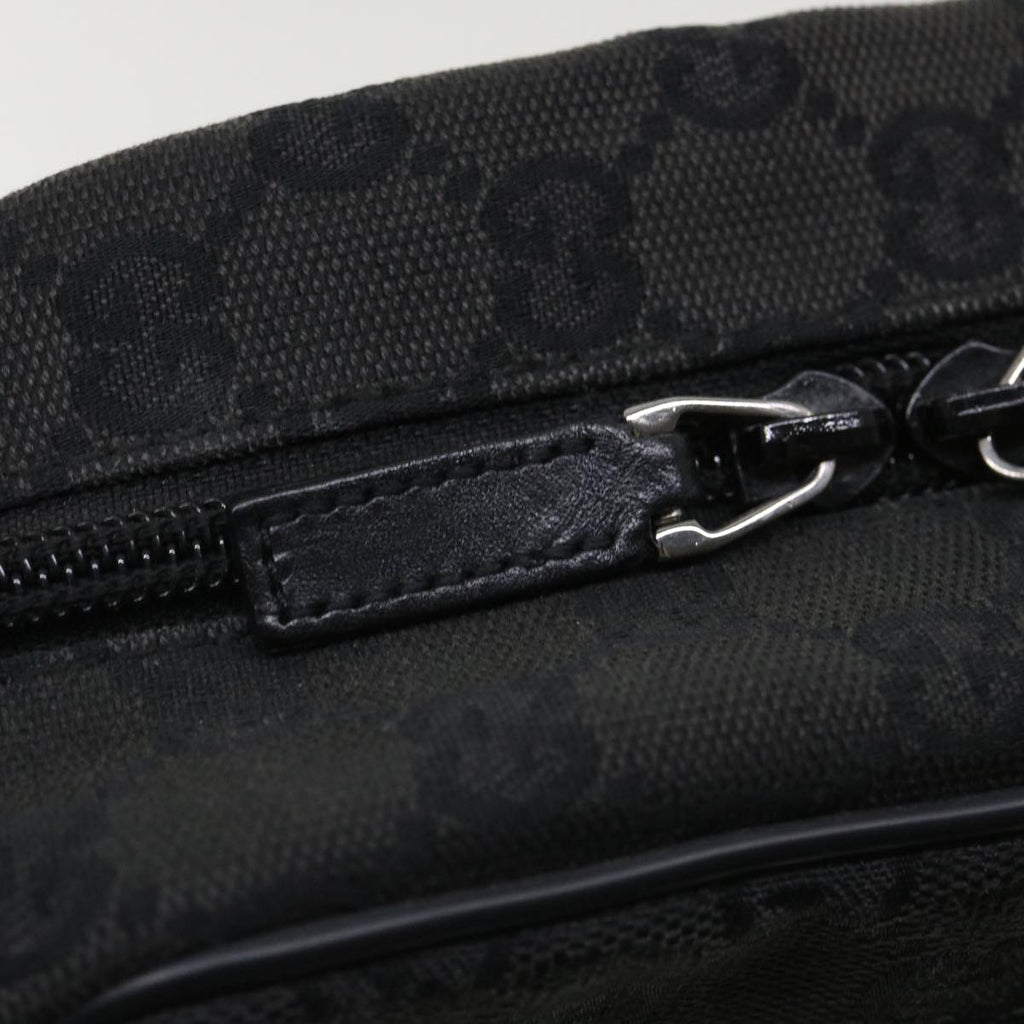 GUCCI GG Canvas Shoulder Bag Canvas Black 03136  ki2642