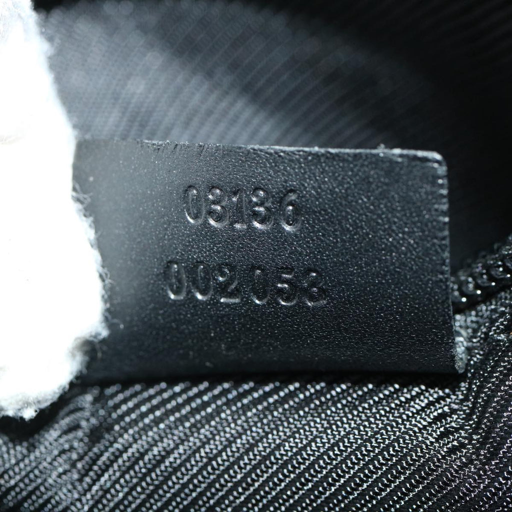 GUCCI GG Canvas Shoulder Bag Canvas Black 03136  ki2642