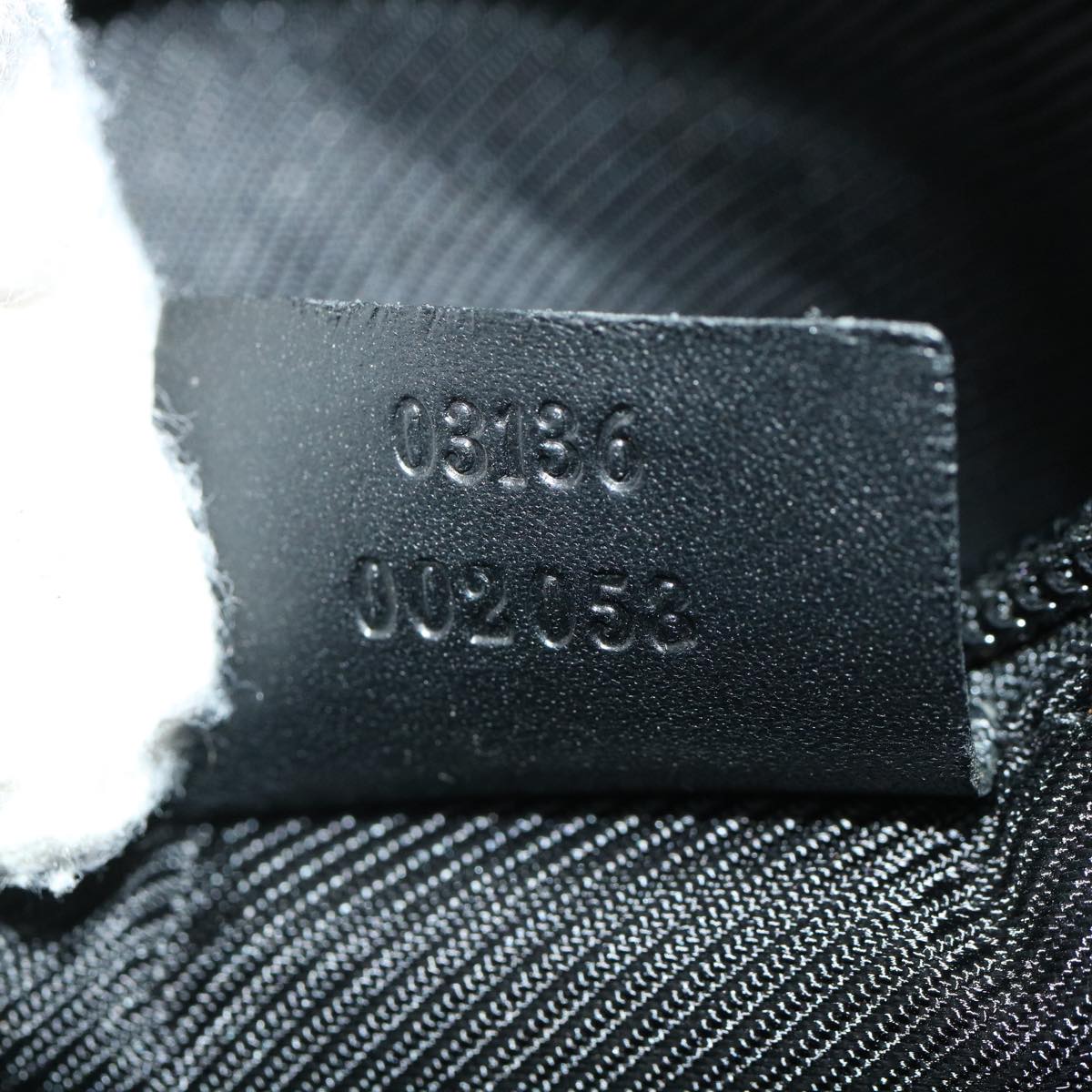 GUCCI GG Canvas Shoulder Bag Canvas Black 03136  ki2642