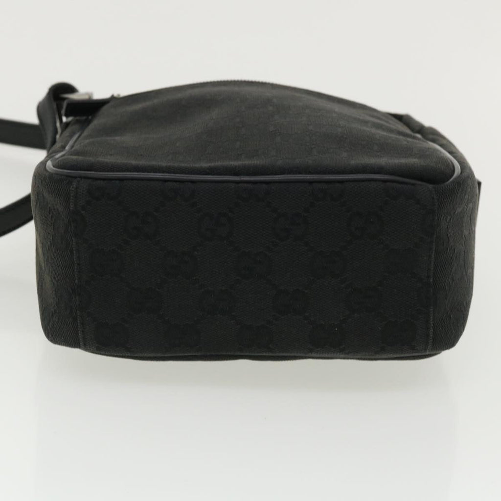 GUCCI GG Canvas Shoulder Bag Canvas Black 03136  ki2642