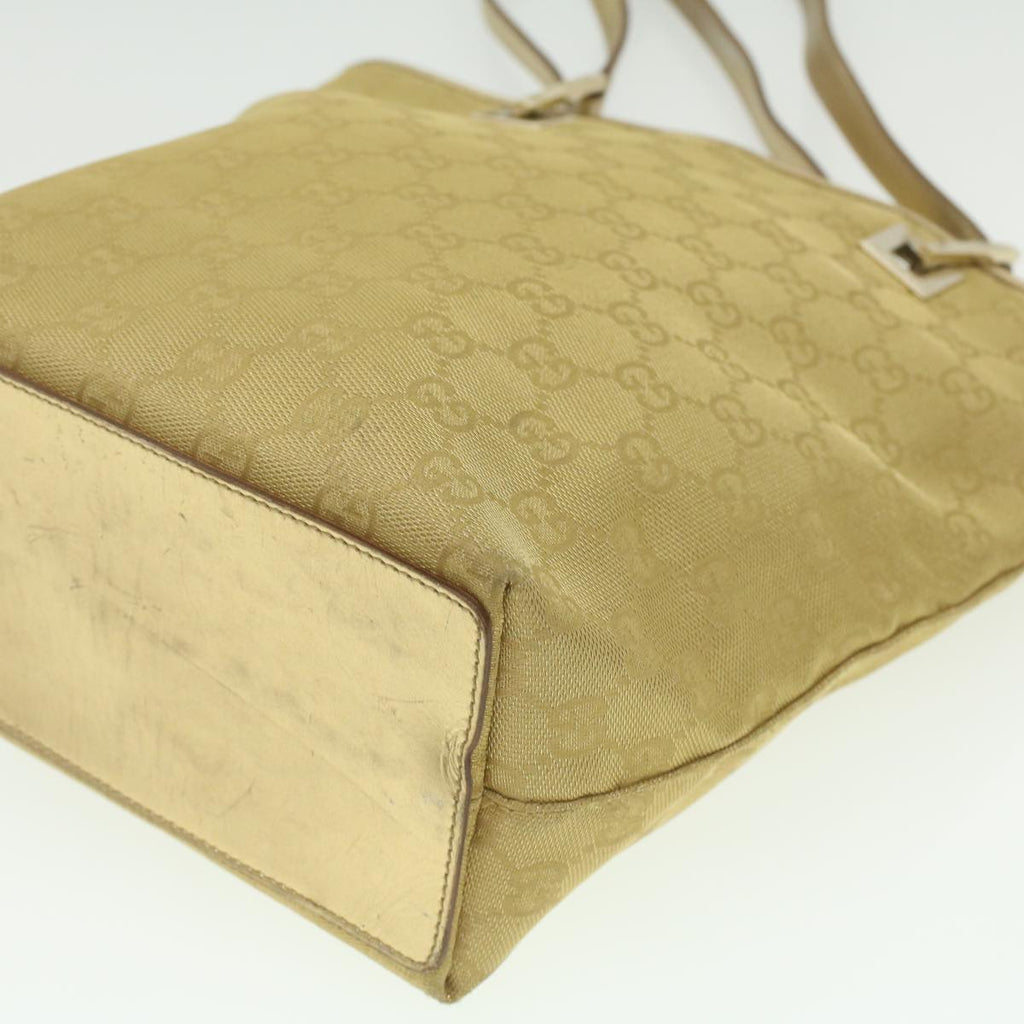 GUCCI GG Canvas Tote Bag Gold Tone 002.1099.001998  ki2751