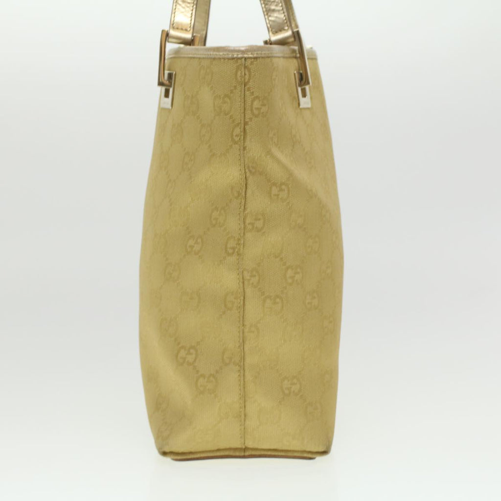 GUCCI GG Canvas Tote Bag Gold Tone 002.1099.001998  ki2751