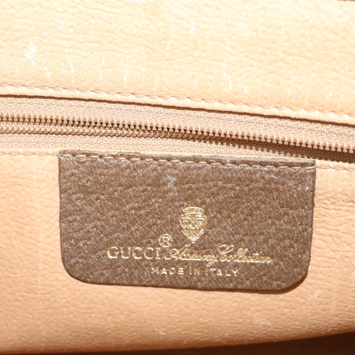 GUCCI GG Canvas Clutch Bag PVC Leather Beige 97.01.037  ki3062