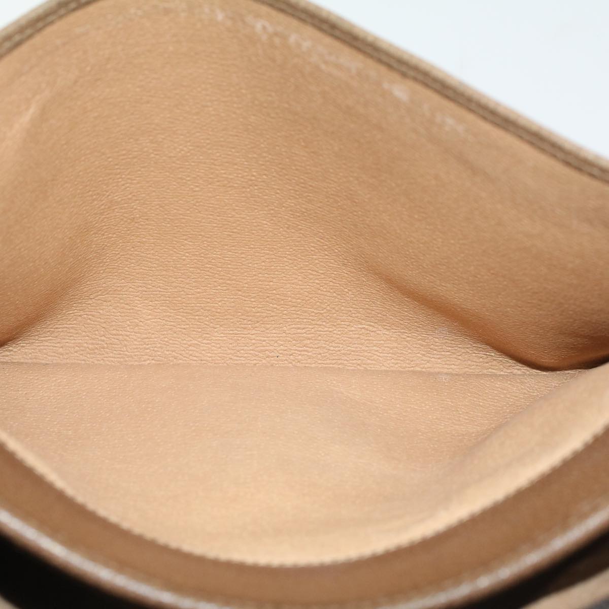GUCCI GG Canvas Clutch Bag PVC Leather Beige 97.01.037  ki3062