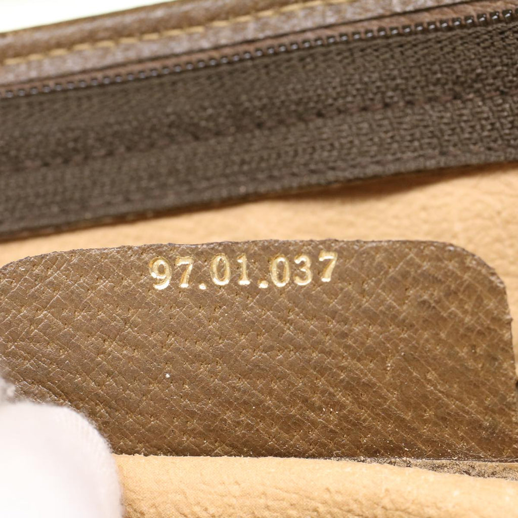 GUCCI GG Canvas Clutch Bag PVC Leather Beige 97.01.037  ki3062