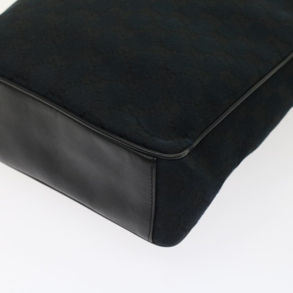 GUCCI GG Canvas Shoulder Bag Leather Black 019.0537 2123  ki3192