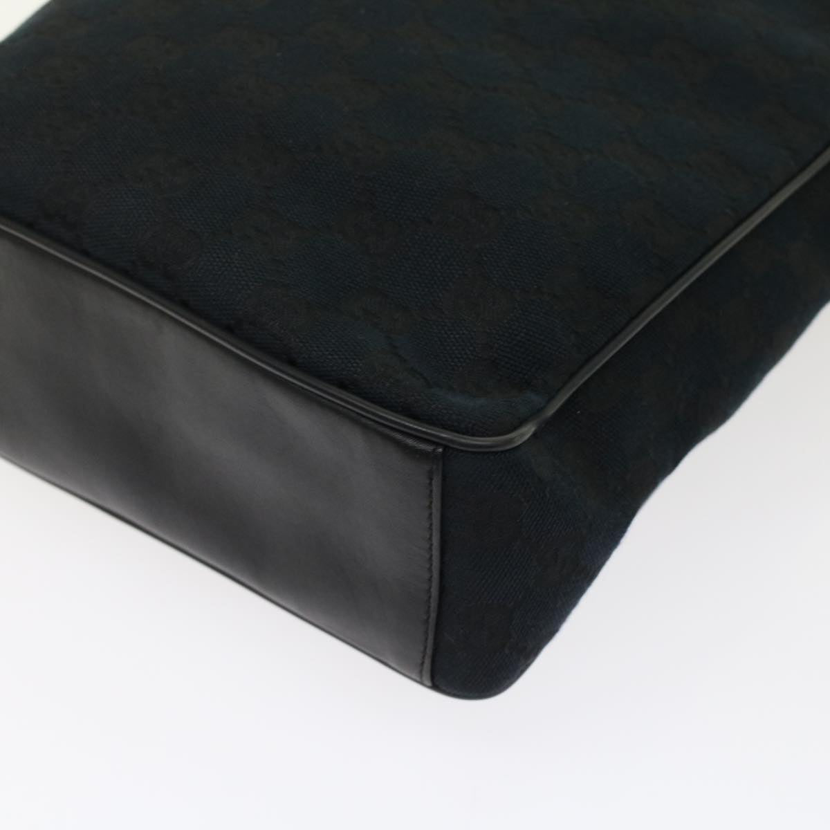GUCCI GG Canvas Shoulder Bag Leather Black 019.0537 2123  ki3192