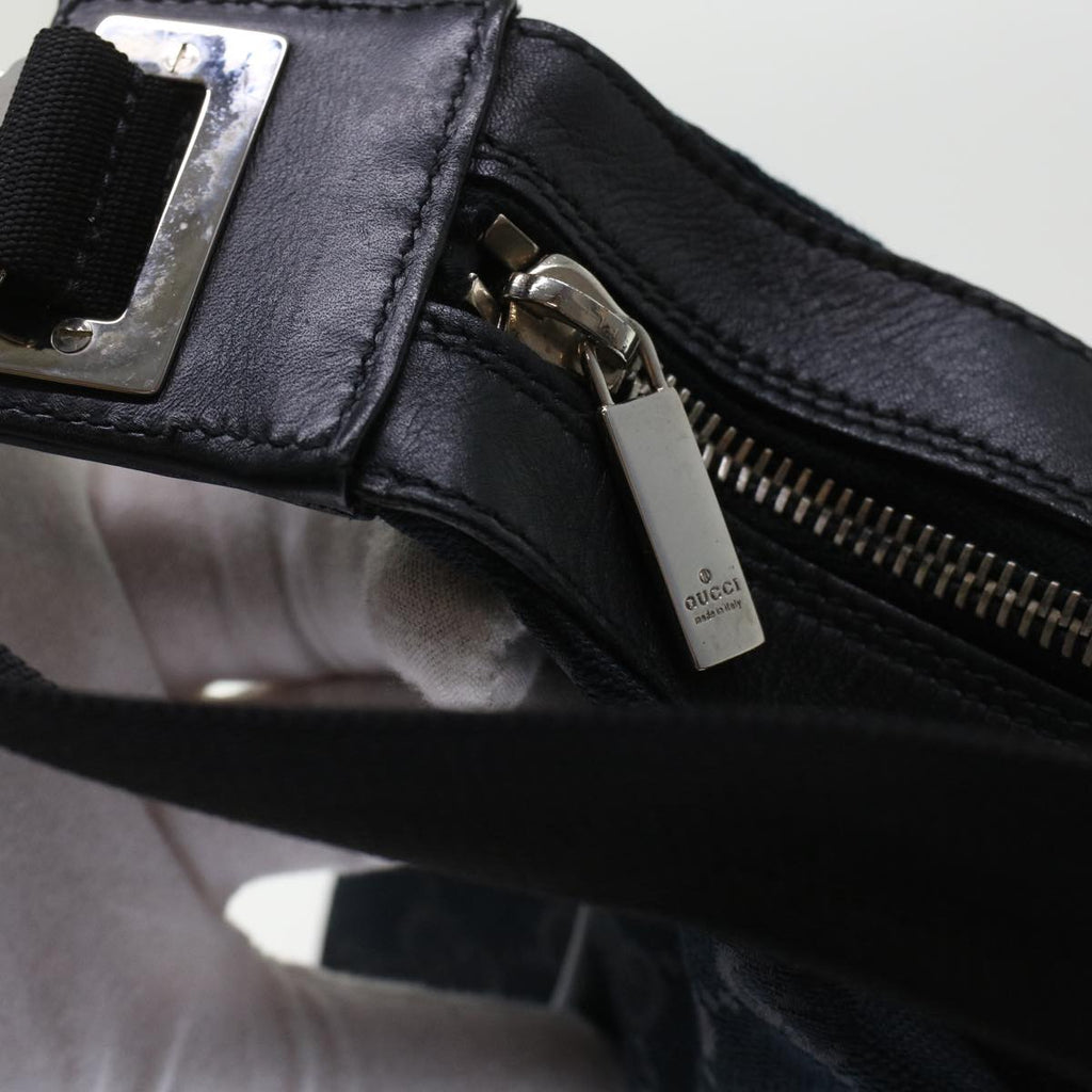 GUCCI GG Canvas Shoulder Bag Leather Black 019.0537 2123  ki3192