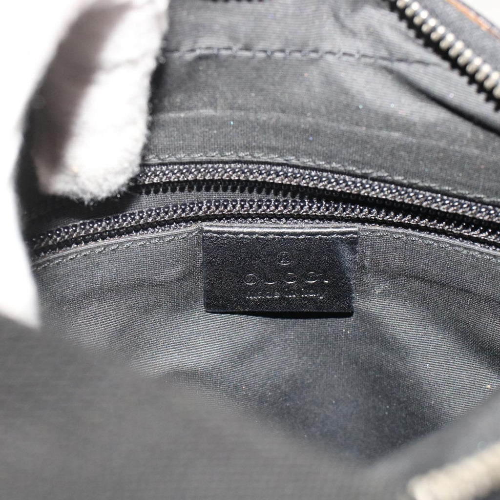GUCCI GG Canvas Shoulder Bag Leather Black 019.0537 2123  ki3192