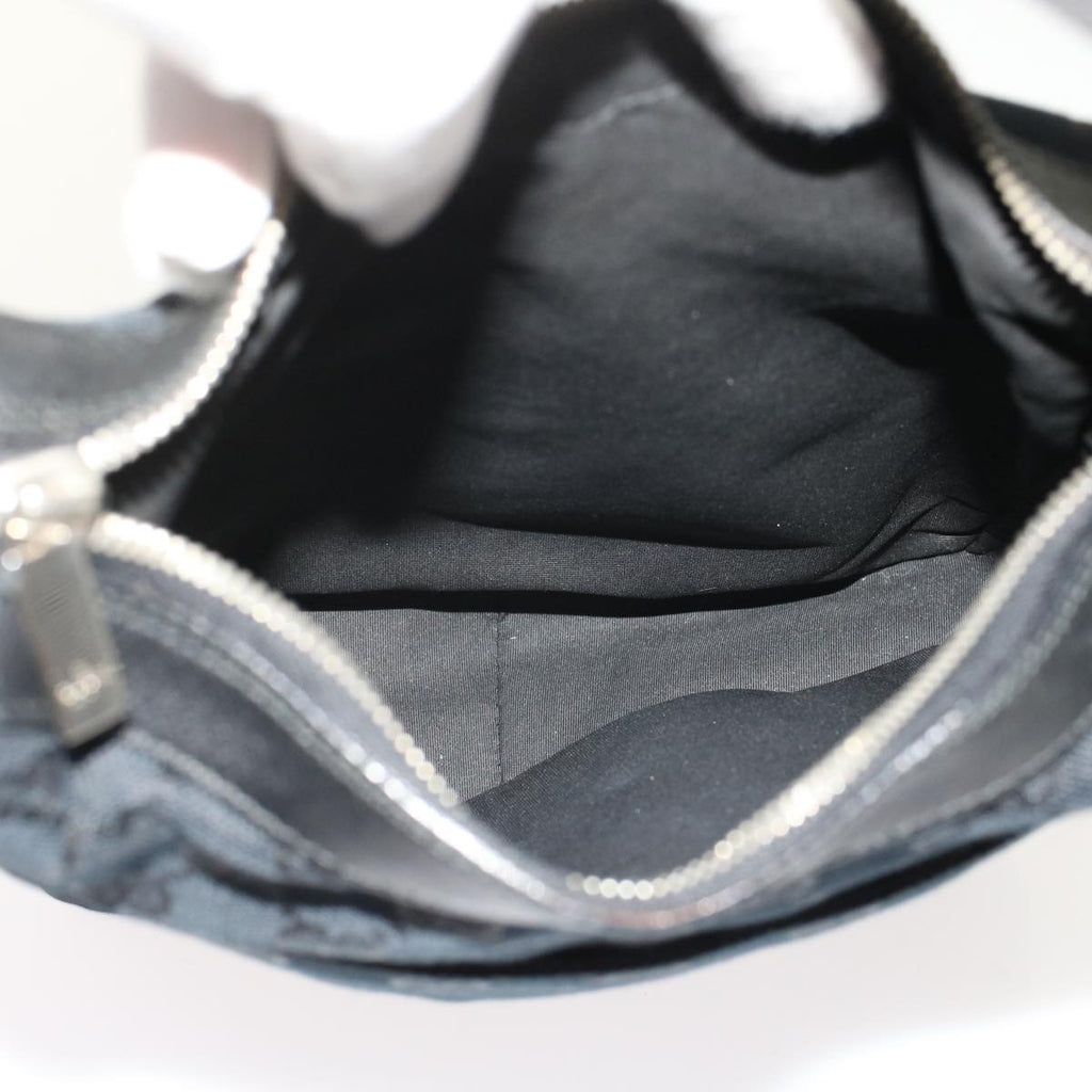 GUCCI GG Canvas Shoulder Bag Leather Black 019.0537 2123  ki3192