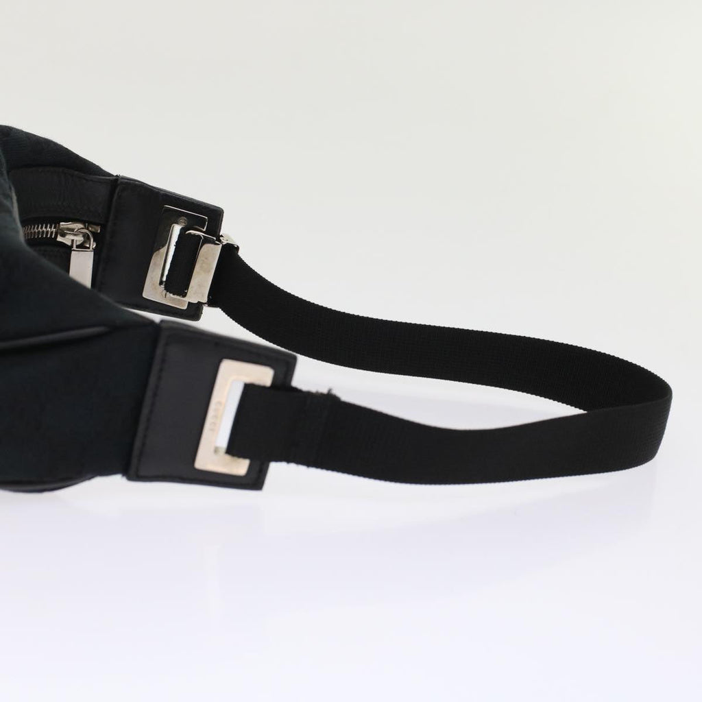 GUCCI GG Canvas Shoulder Bag Leather Black 019.0537 2123  ki3192