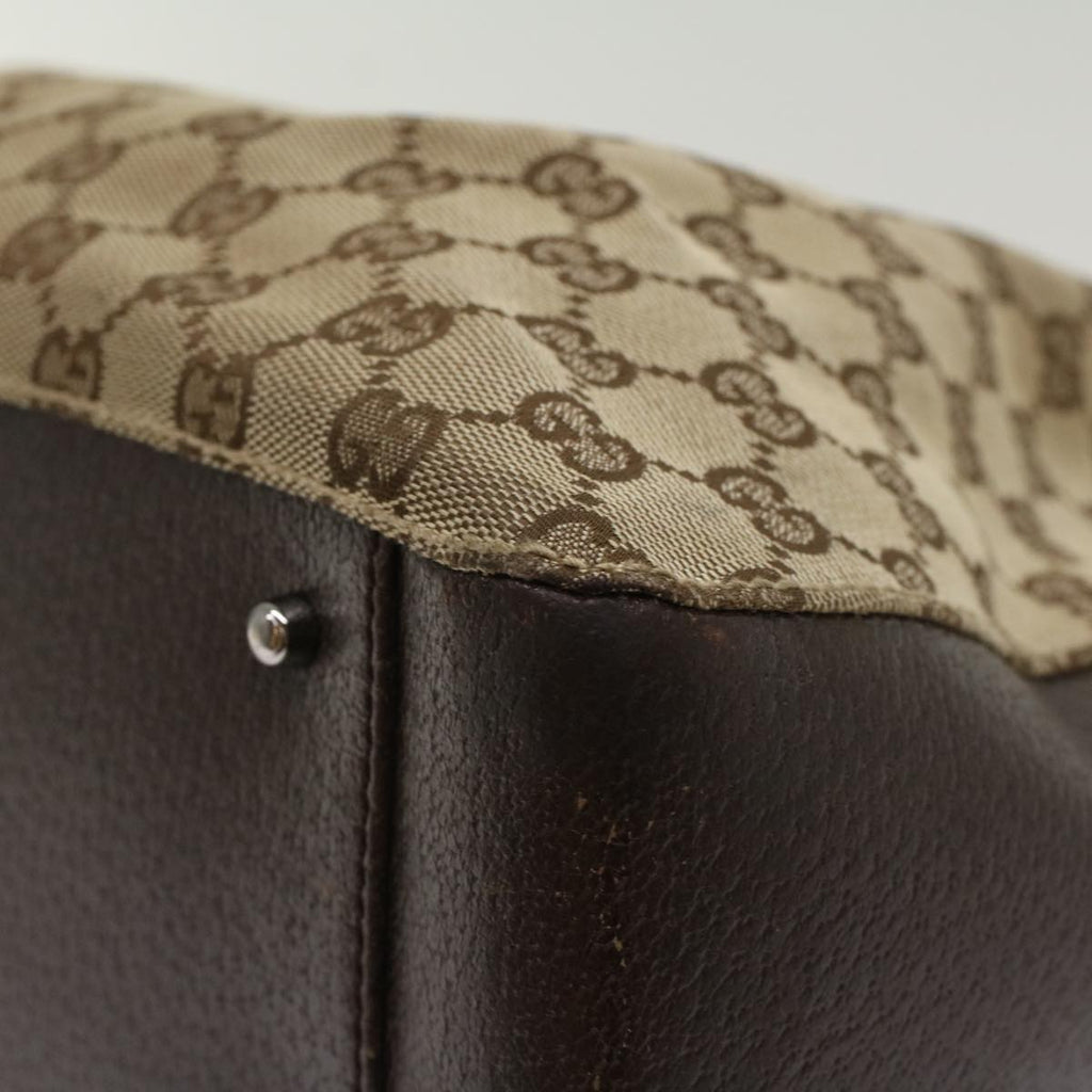 GUCCI GG Canvas Hand Bag Beige 115007  ki3212