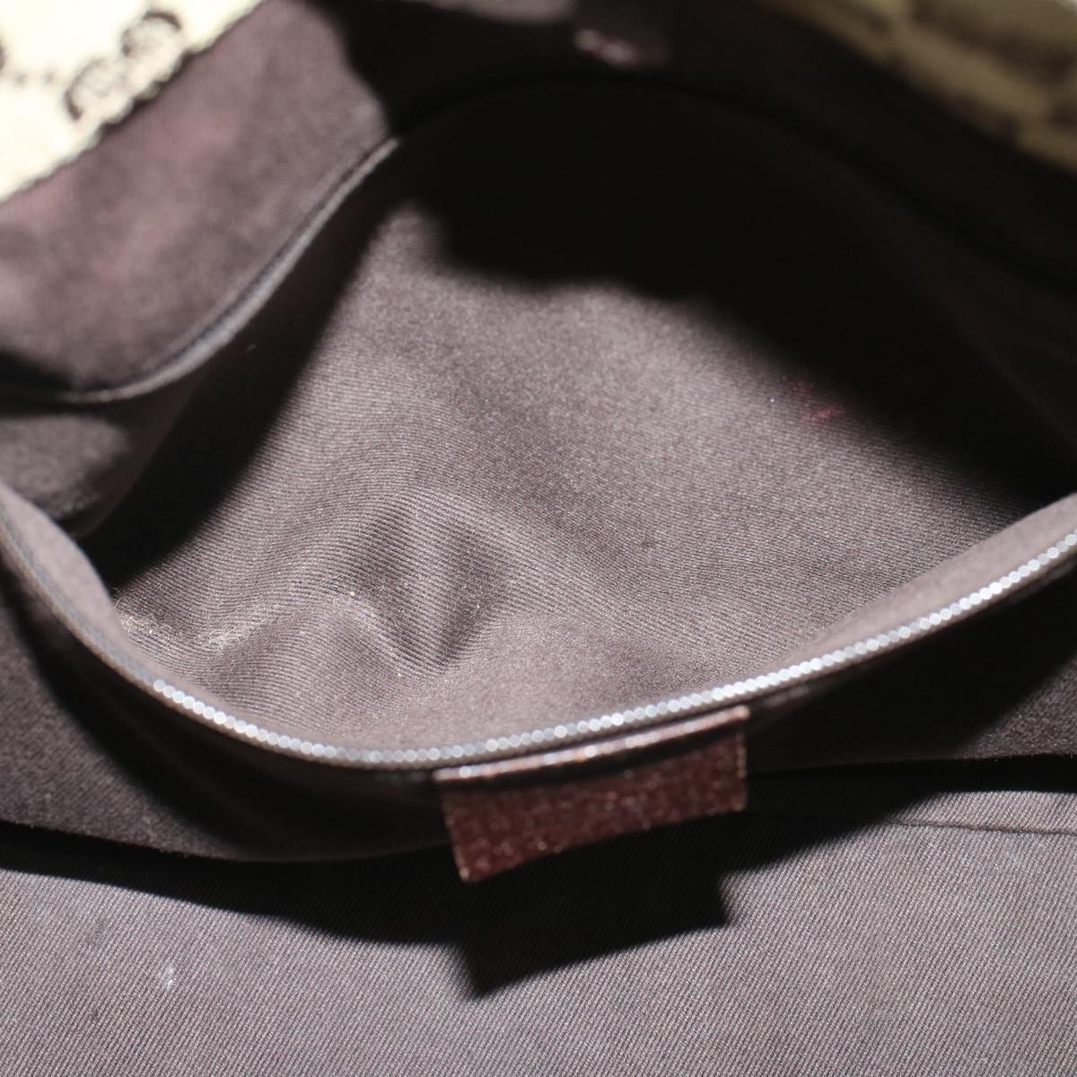 GUCCI GG Canvas Hand Bag Beige 115007  ki3212