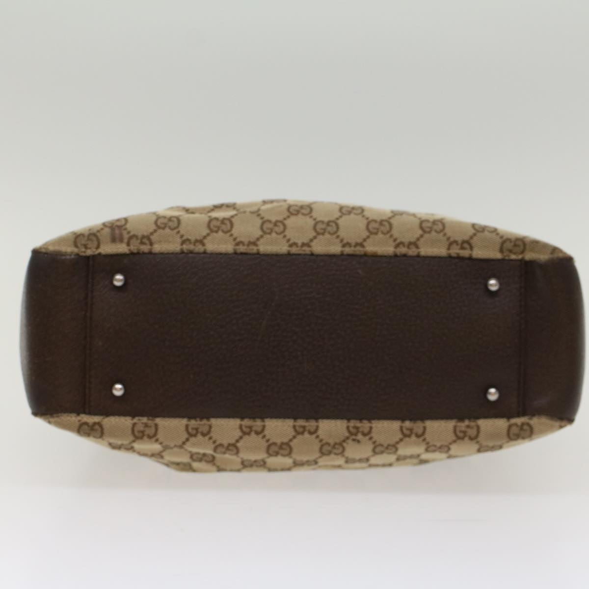 GUCCI GG Canvas Hand Bag Beige 115007  ki3212