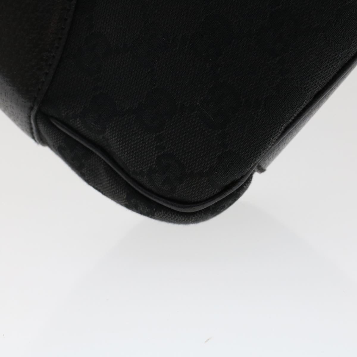 GUCCI GG Canvas Shoulder Bag Black 118012  ki3238