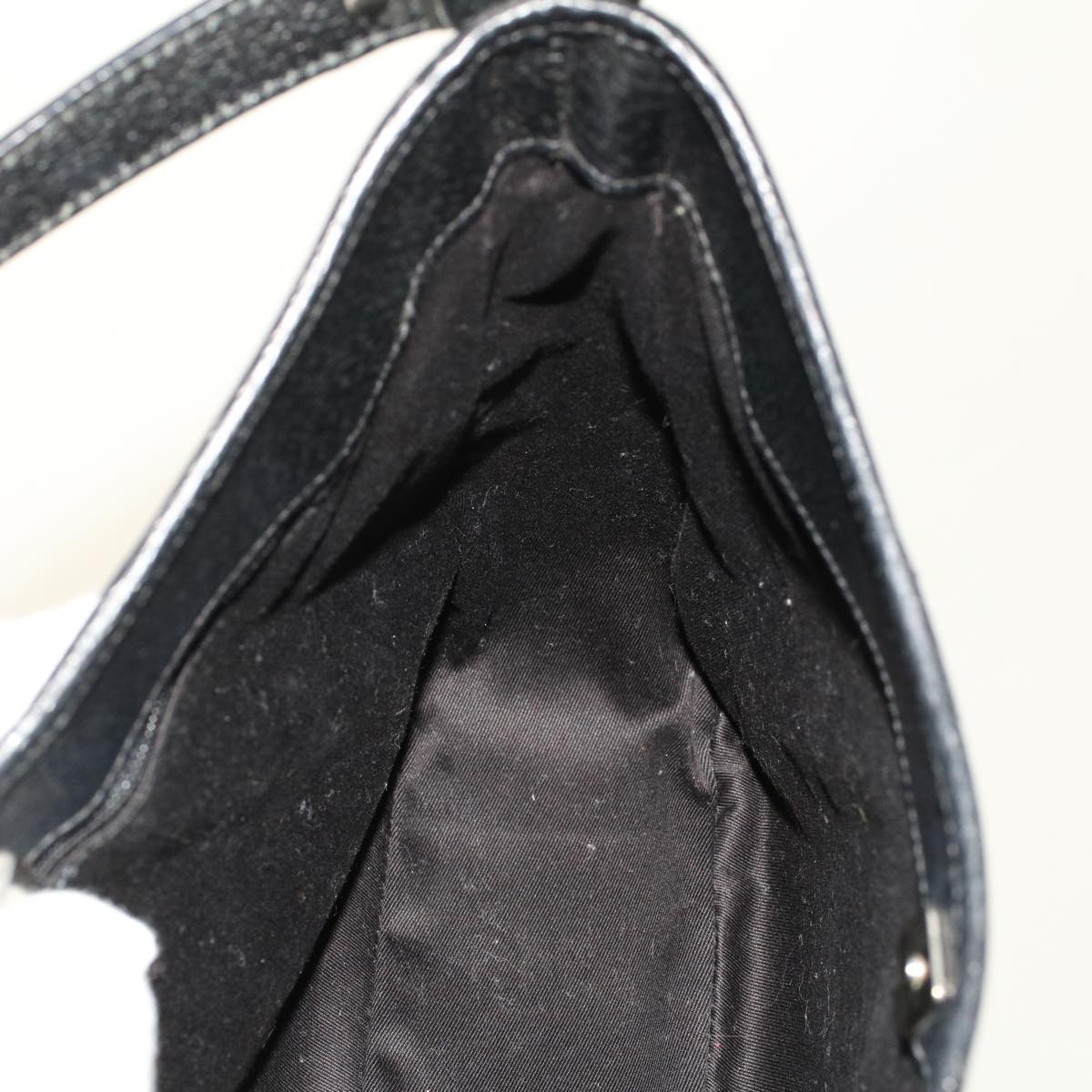 GUCCI GG Canvas Shoulder Bag Black 118012  ki3238