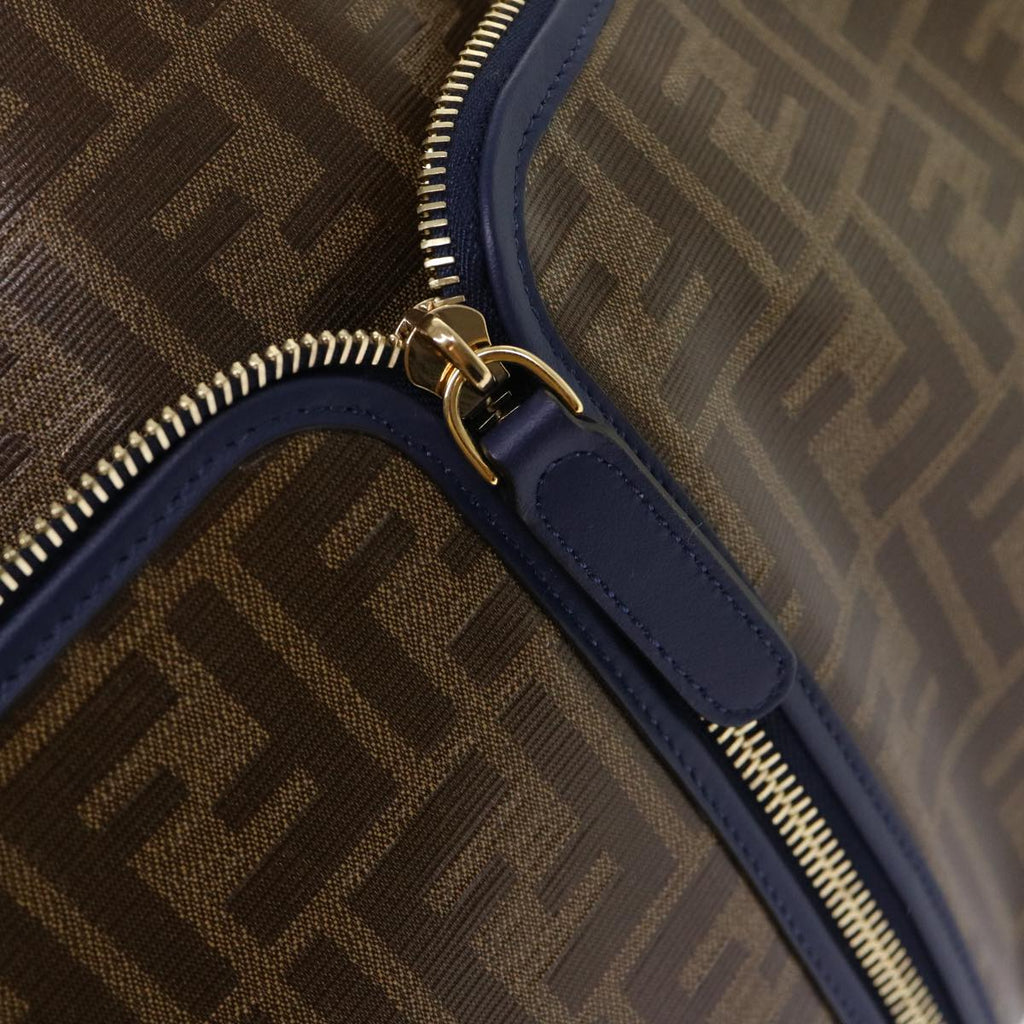 FENDI Zucca Canvas FILA Collaboration Peek A Boo Defender Bag Brown  ki3280