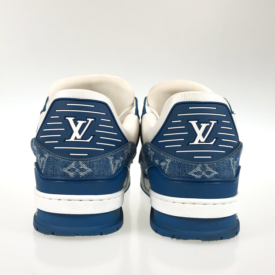 LOUIS VUITTON Monogram Denim LV trainer line 1A9JGW Men's Sneakers