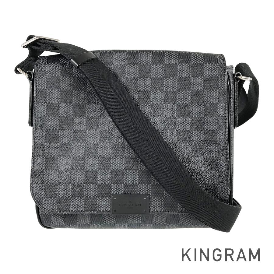 LOUIS VUITTON Damier Graphite District PM N41260 Shoulder bag
