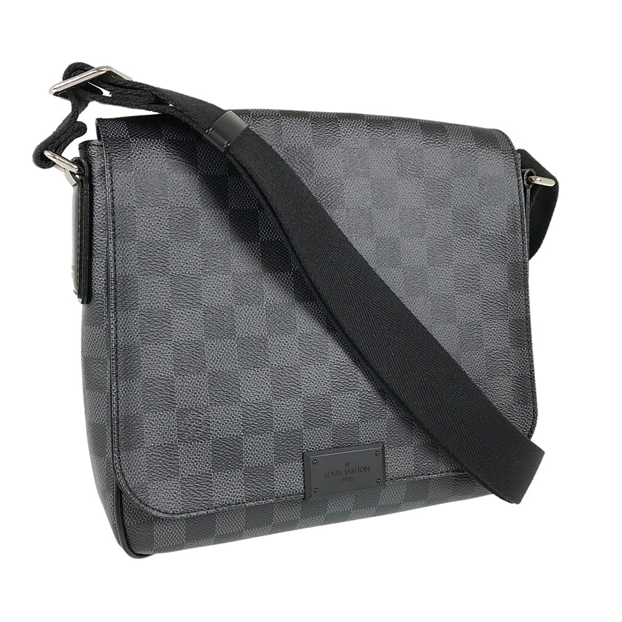 LOUIS VUITTON Damier Graphite District PM N41260 Shoulder bag