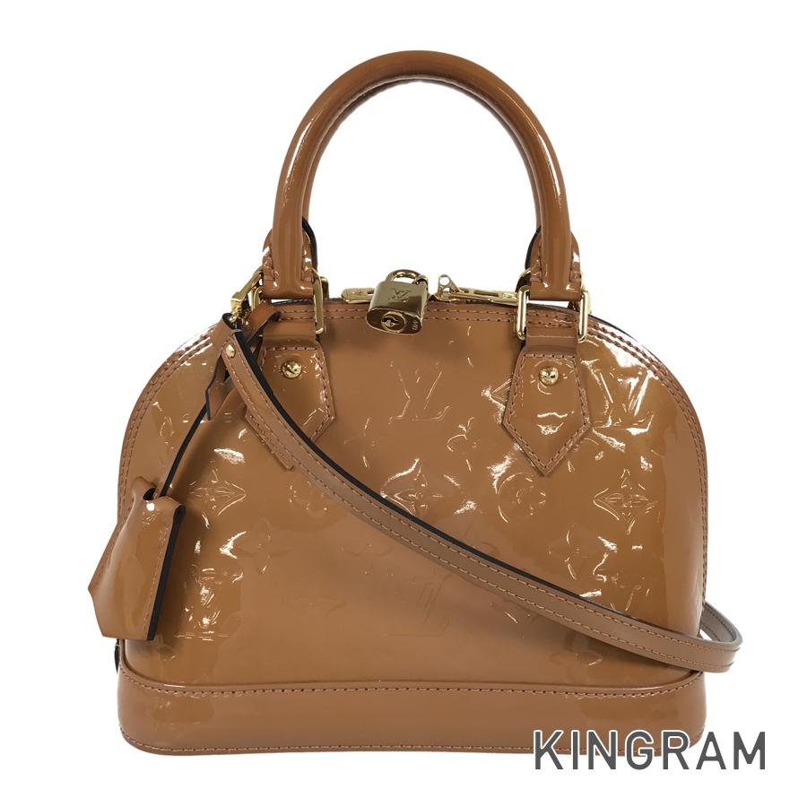 LOUIS VUITTON Monogram Vernis Alma BB M91585 Hand bag