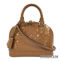 LOUIS VUITTON Monogram Vernis Alma BB M91585 Hand bag