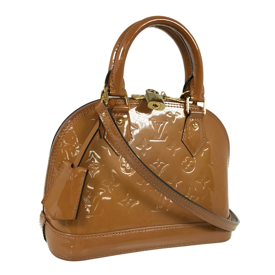 LOUIS VUITTON Monogram Vernis Alma BB M91585 Hand bag