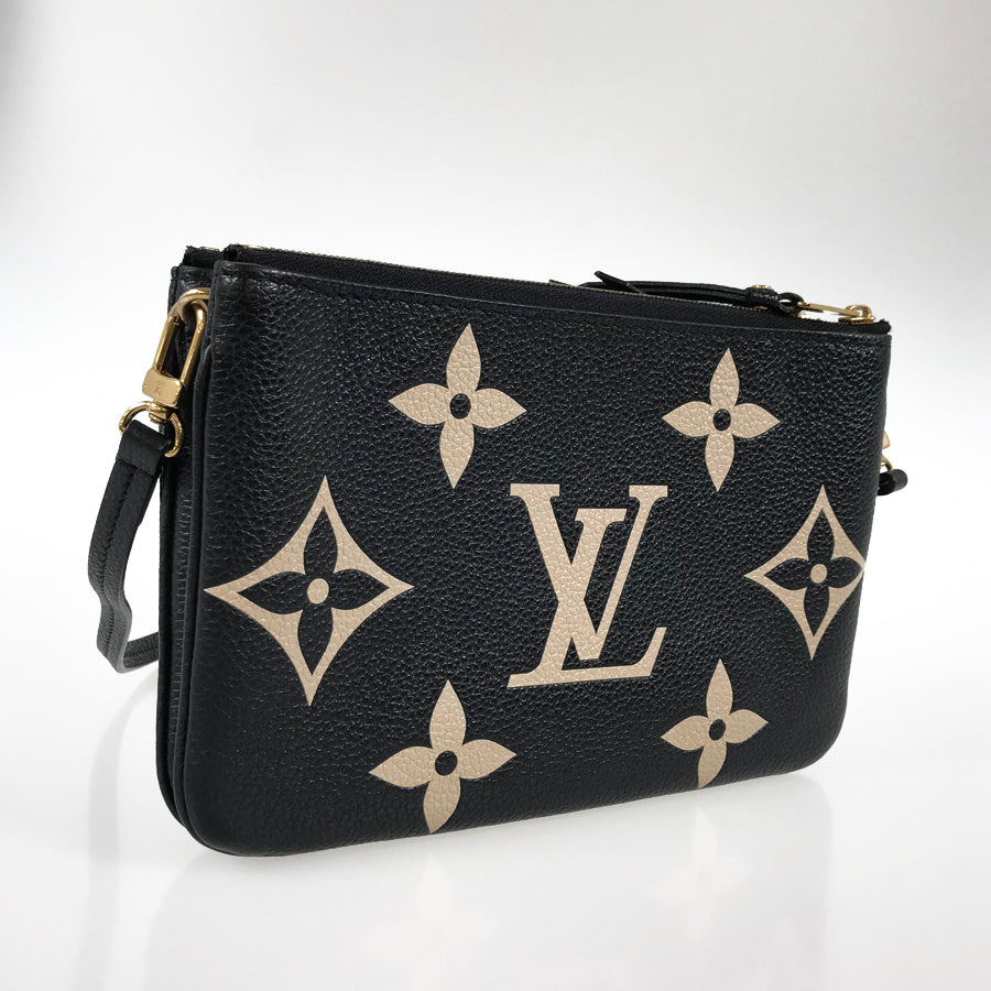 LOUIS VUITTON Monogram Empreinte Bicolor Pochette Double Zip M80787 Shoulder bag