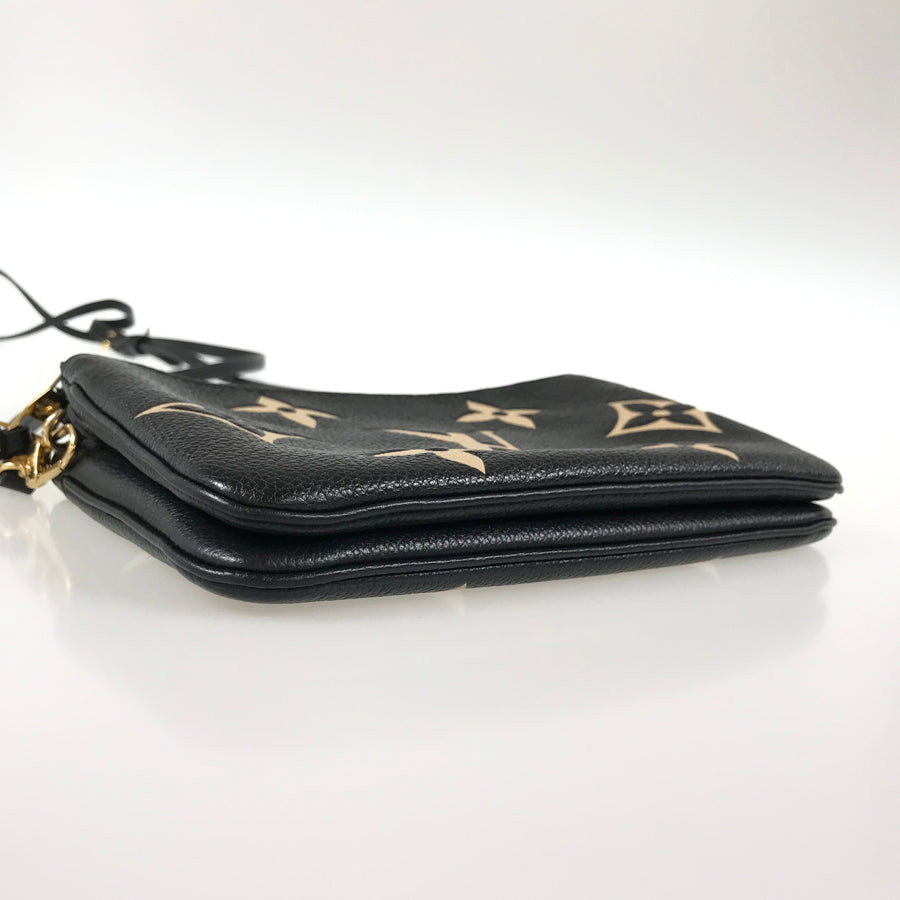 LOUIS VUITTON Monogram Empreinte Bicolor Pochette Double Zip M80787 Shoulder bag