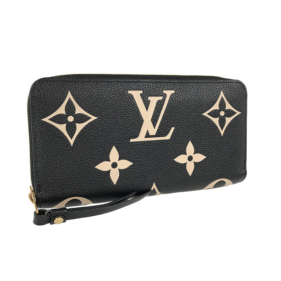 LOUIS VUITTON Monogram Empreinte Bicolor Zippy Wallet M80481 Long wallet Round zipper