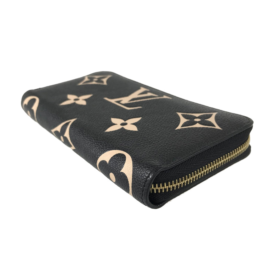 LOUIS VUITTON Monogram Empreinte Bicolor Zippy Wallet M80481 Long wallet Round zipper